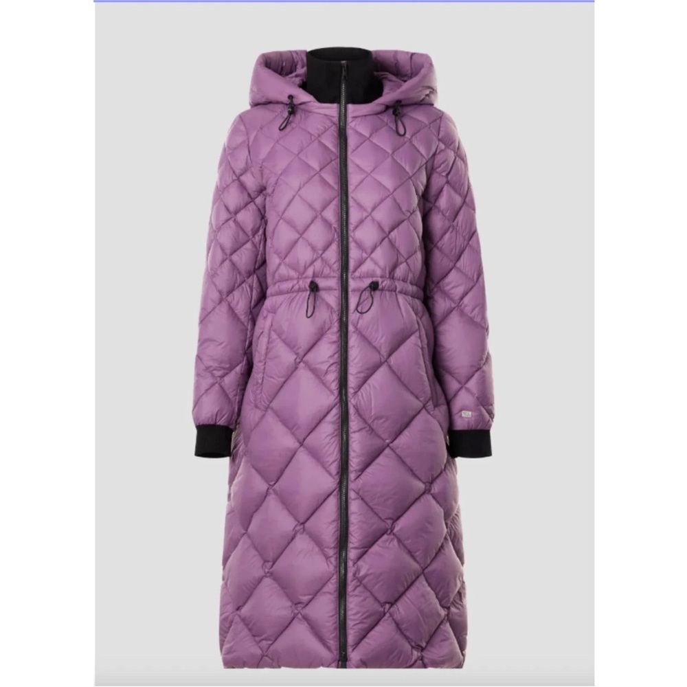 Soia & Kyo Purple Quilted Puffer Coat - Picture 2 of 11